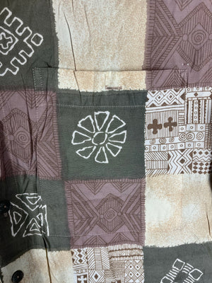 Vintage Crazy Pattern Hemd (S)