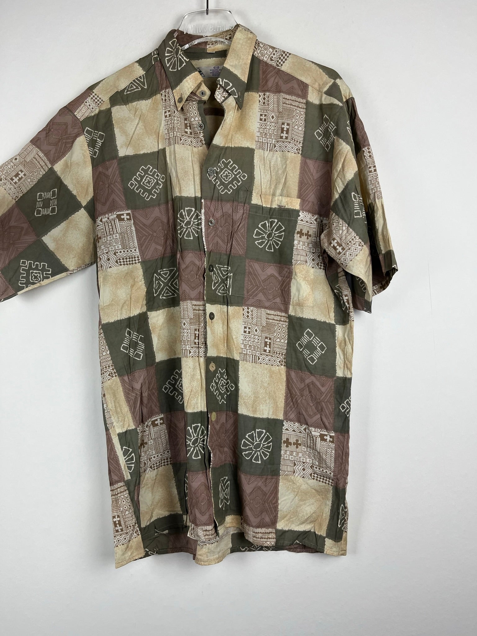 Vintage Crazy Pattern Hemd (S)