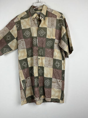 Vintage Crazy Pattern Hemd (S)