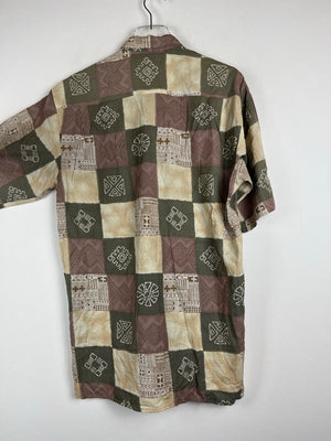 Vintage Crazy Pattern Hemd (S)
