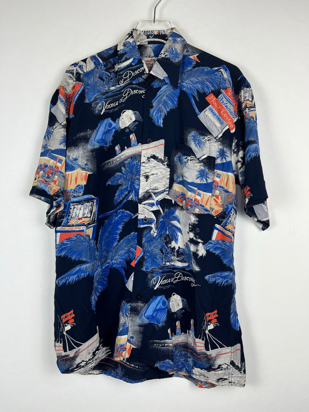 Vintage Crazy Pattern Hemd (S)