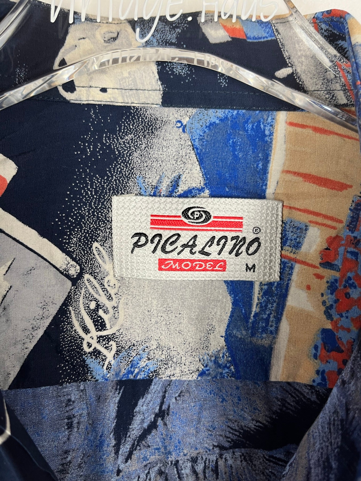 Vintage Crazy Pattern Hemd (S)