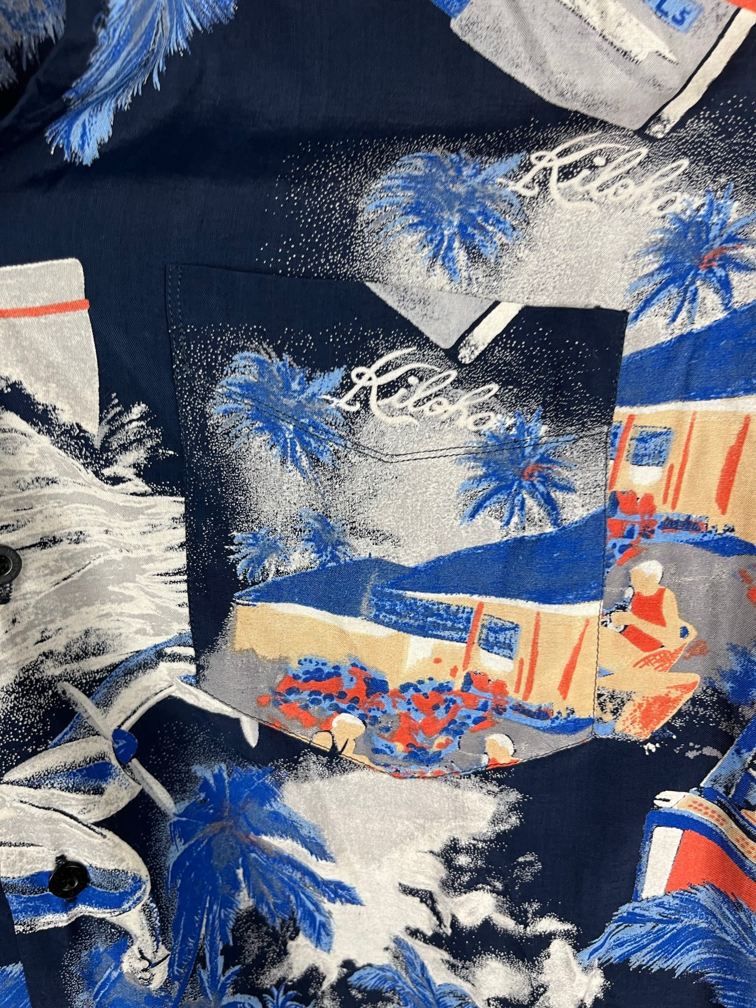 Vintage Crazy Pattern Hemd (S)