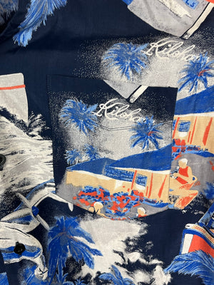 Vintage Crazy Pattern Hemd (S)
