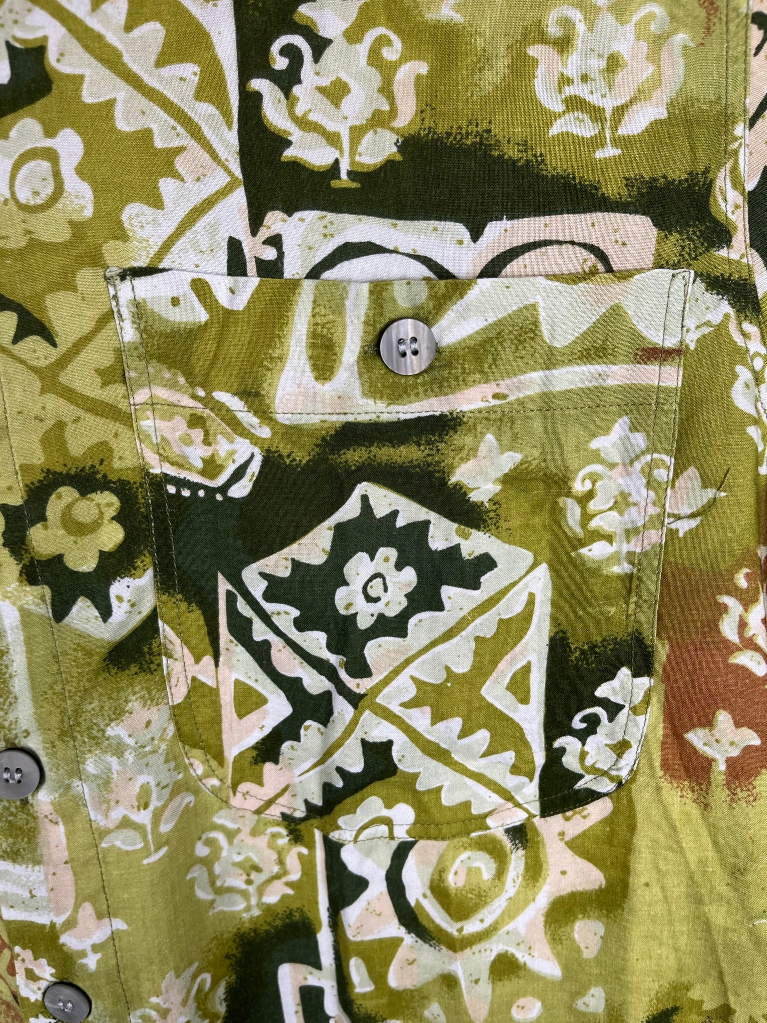 Vintage Crazy Pattern Hemd (S)