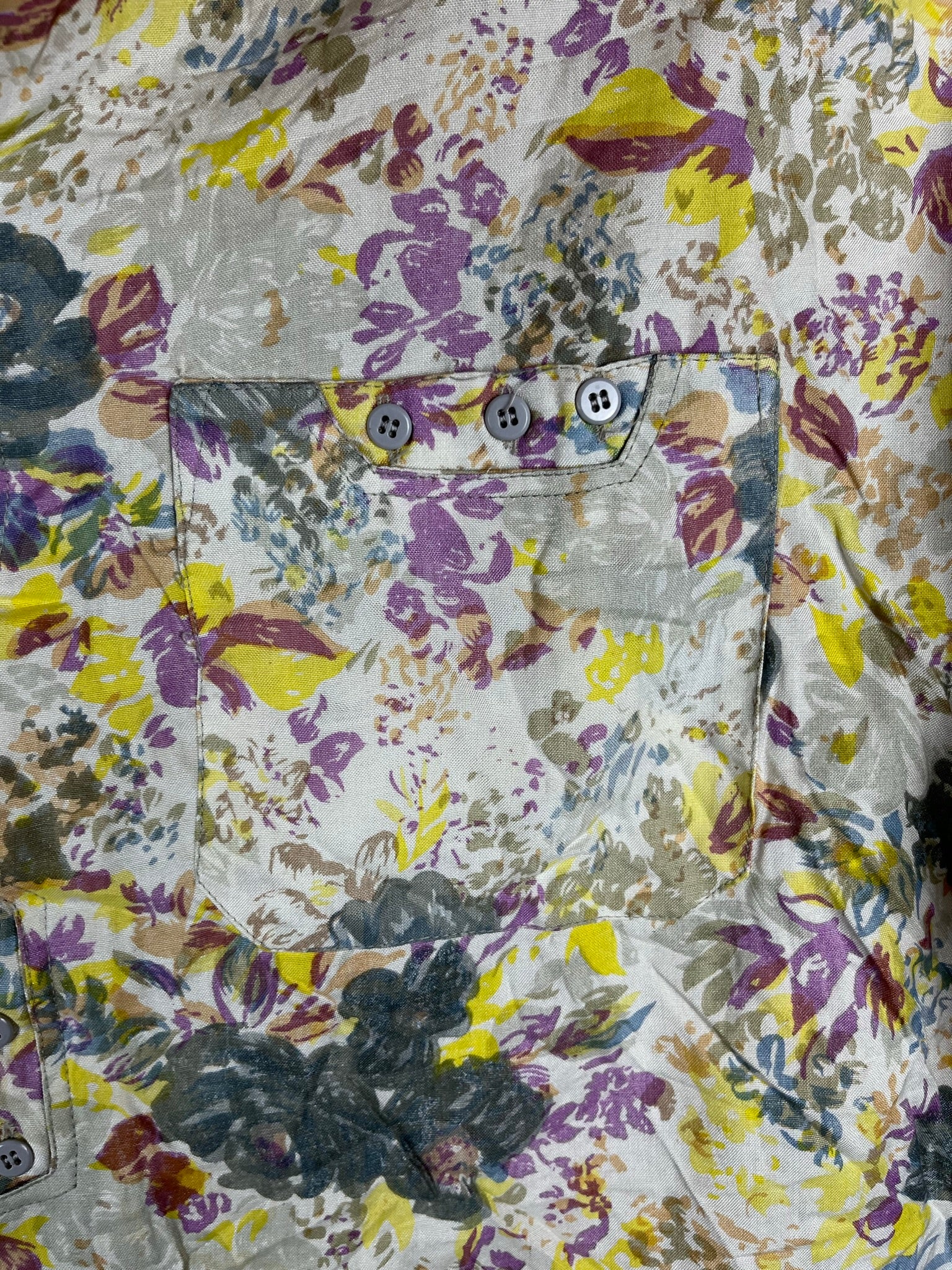 Vintage Crazy Pattern Hemd (L)