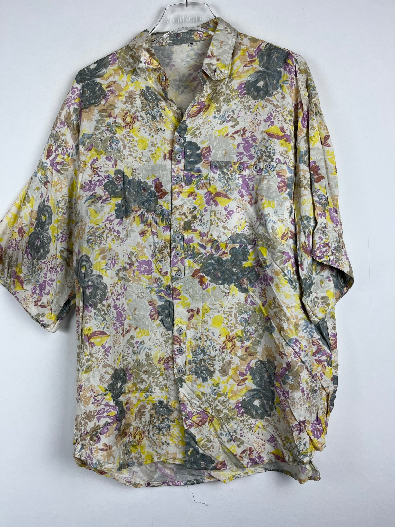 Vintage Crazy Pattern Hemd (L)