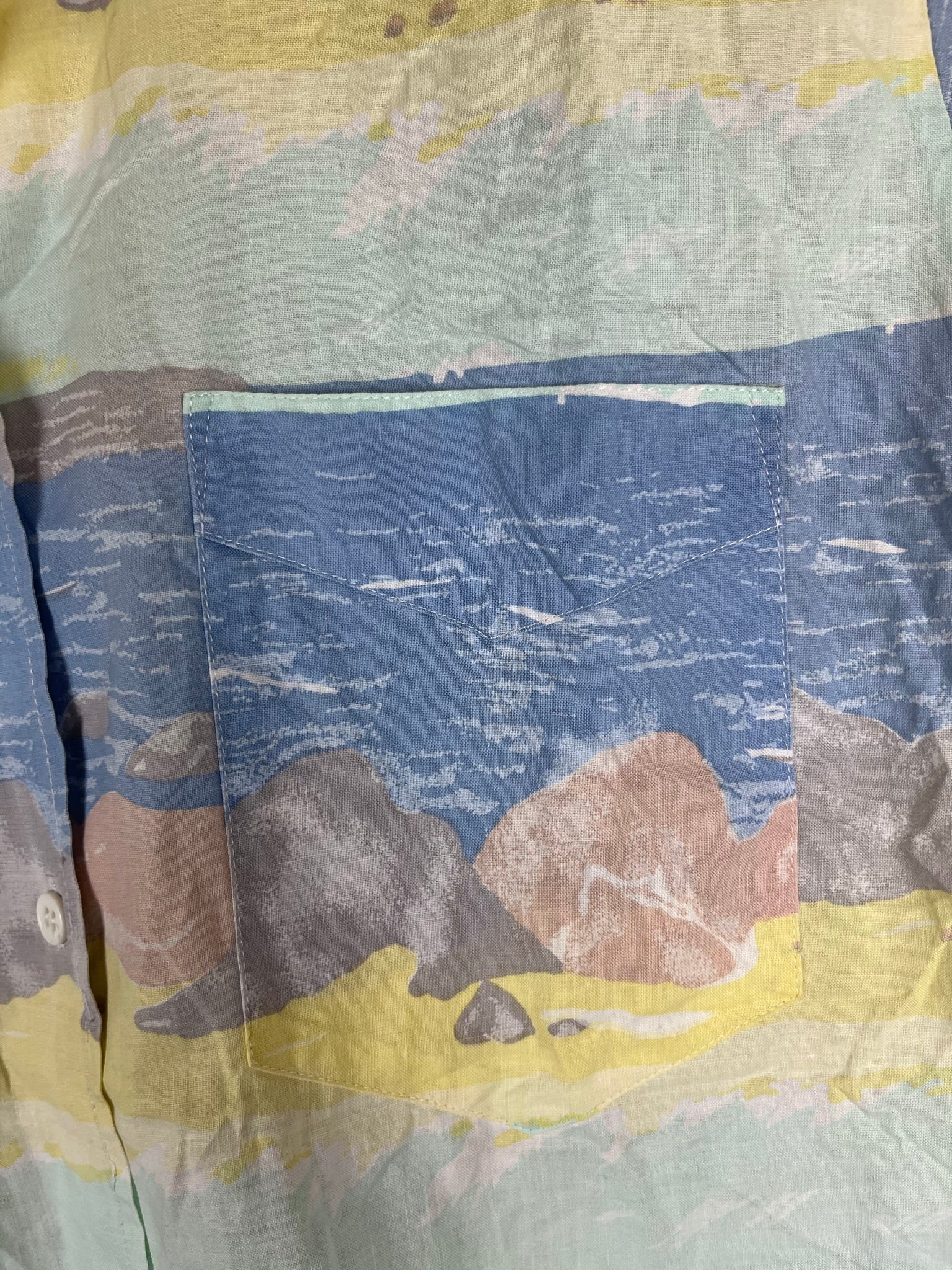 Vintage Crazy Pattern Hemd (S)