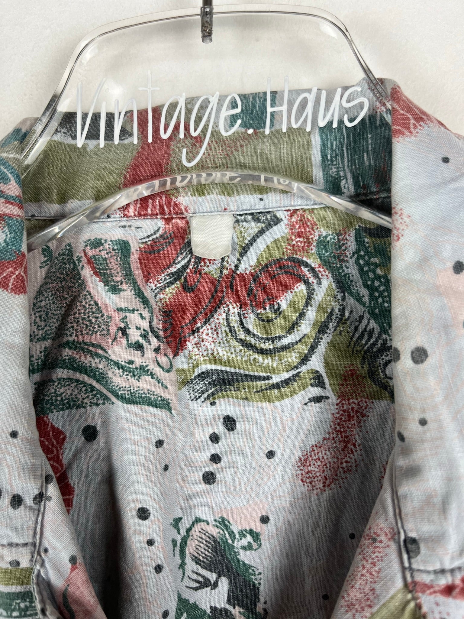 Vintage Crazy Pattern Hemd (S)