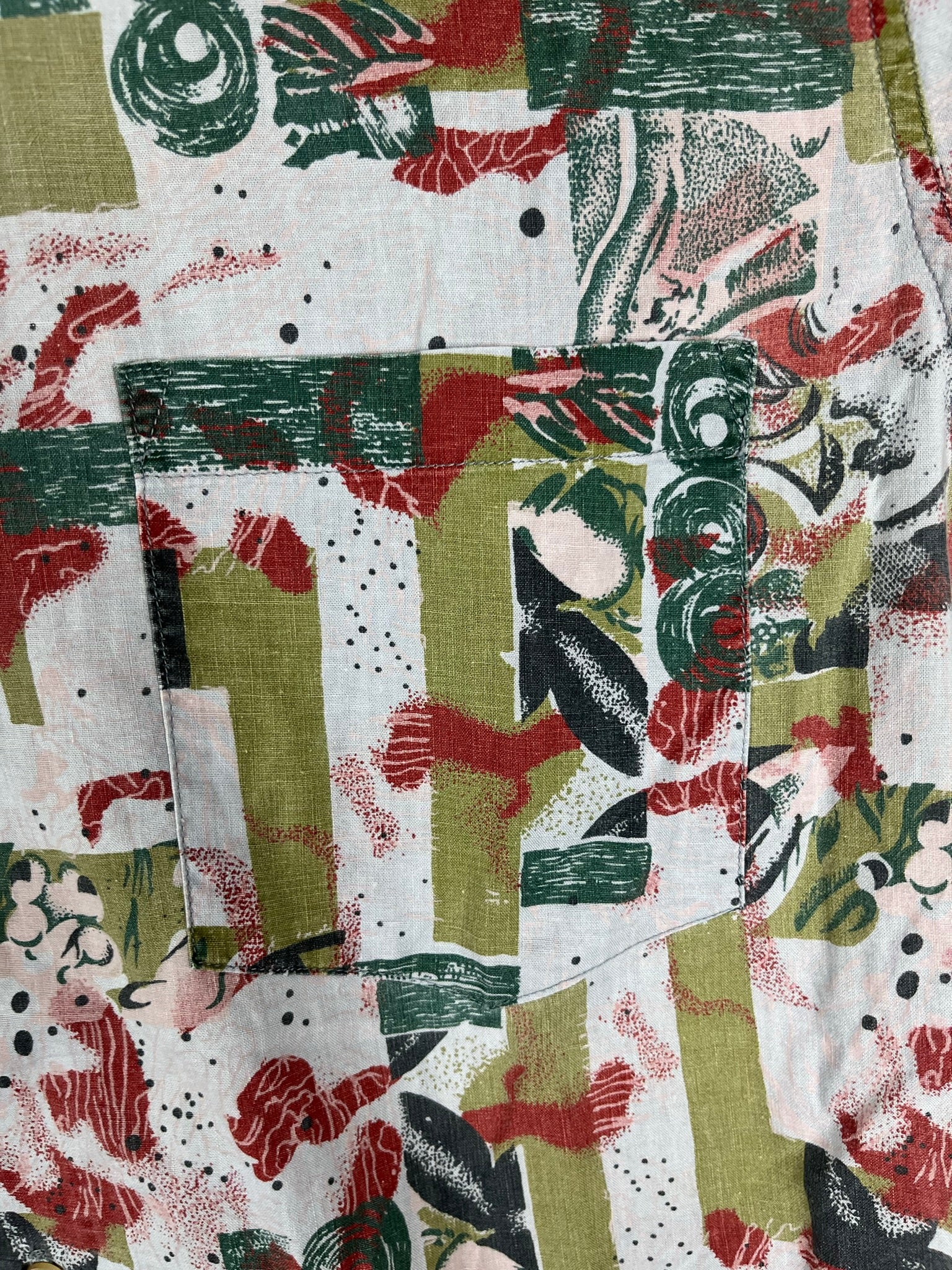 Vintage Crazy Pattern Hemd (S)