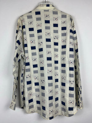 Vintage Crazy Pattern Hemd (L)