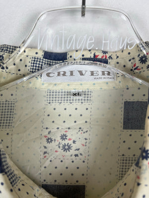 Vintage Crazy Pattern Hemd (L)
