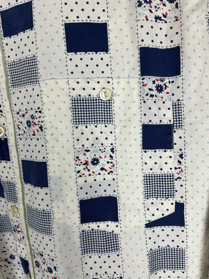 Vintage Crazy Pattern Hemd (L)