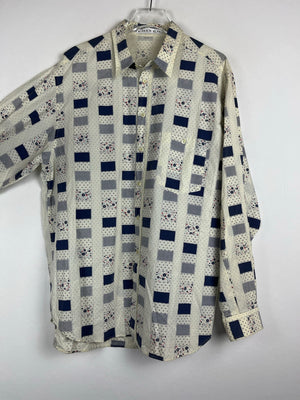 Vintage Crazy Pattern Hemd (L)