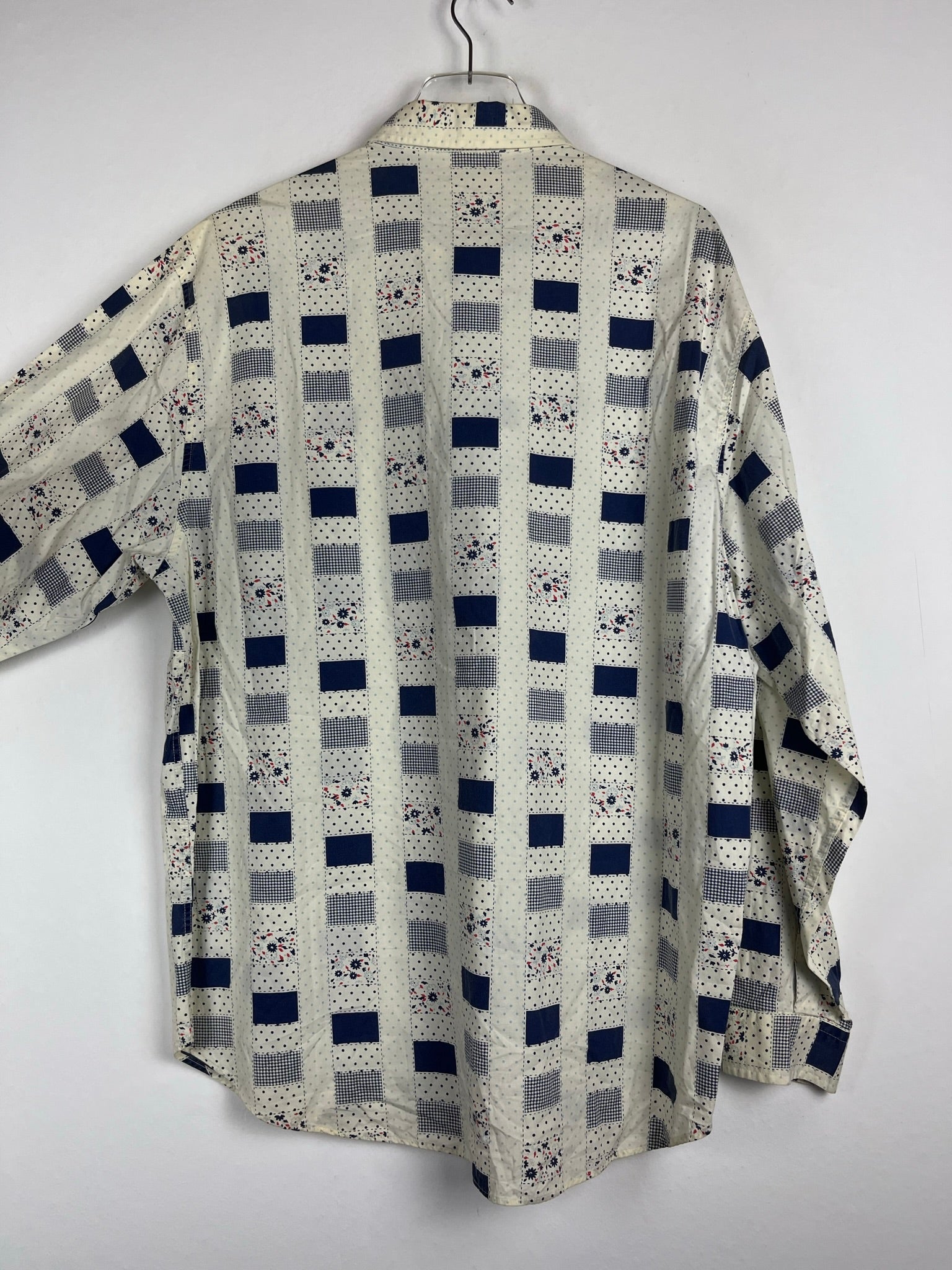 Vintage Crazy Pattern Hemd (L)