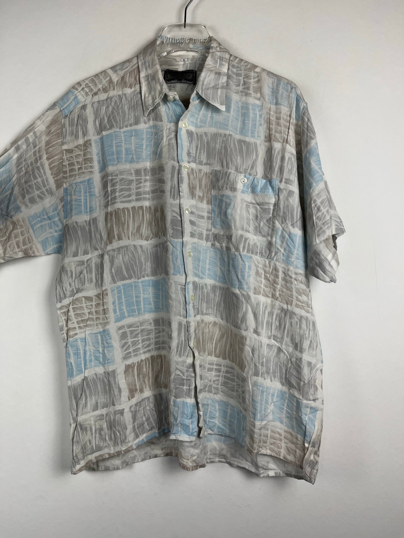 Vintage Crazy Pattern Hemd (L)