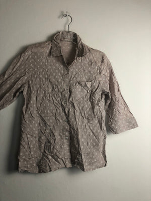 Vintage Bluse mit Schulterpolster (M)