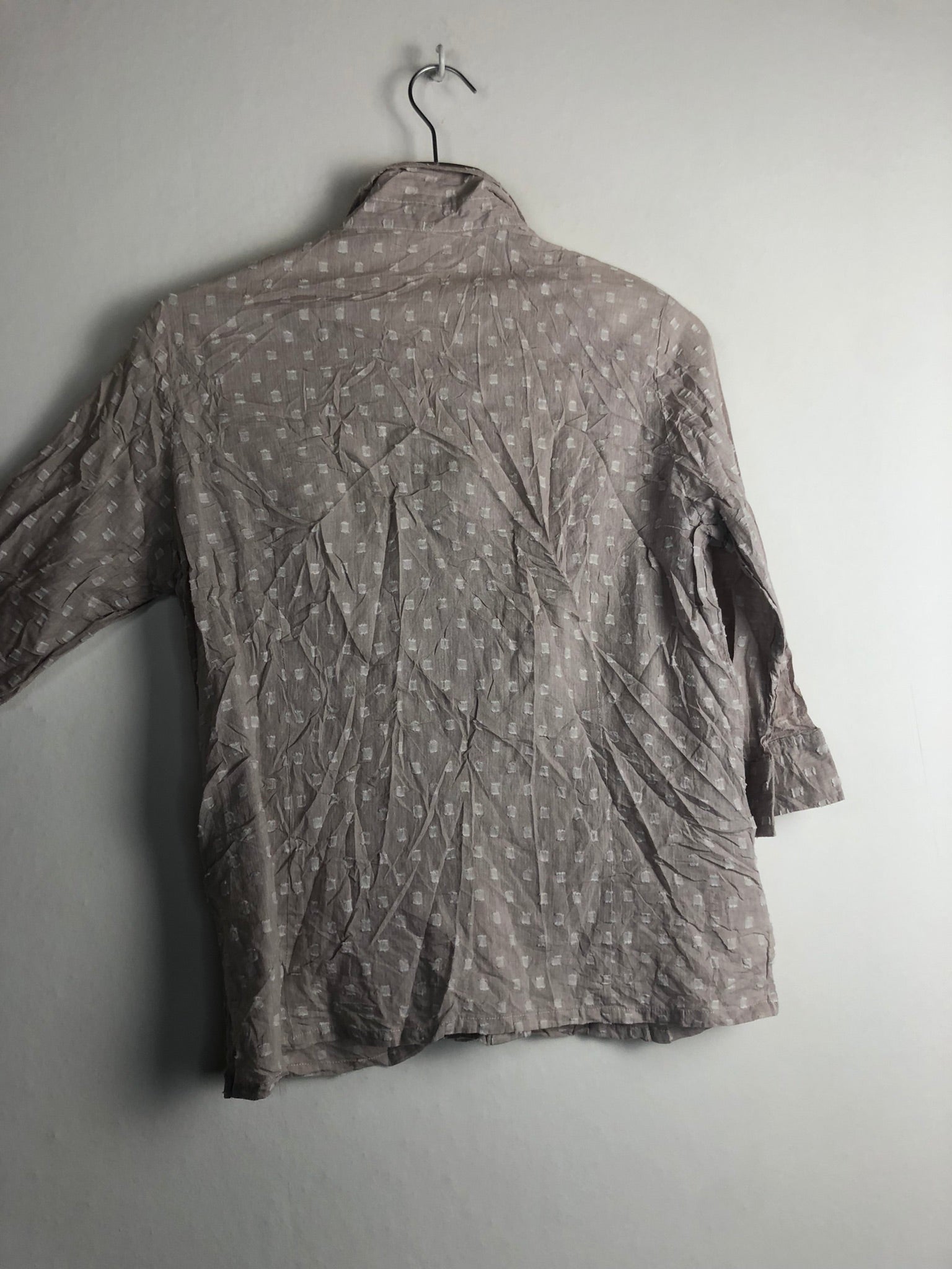 Vintage Bluse mit Schulterpolster (M)