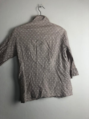 Vintage Bluse mit Schulterpolster (M)
