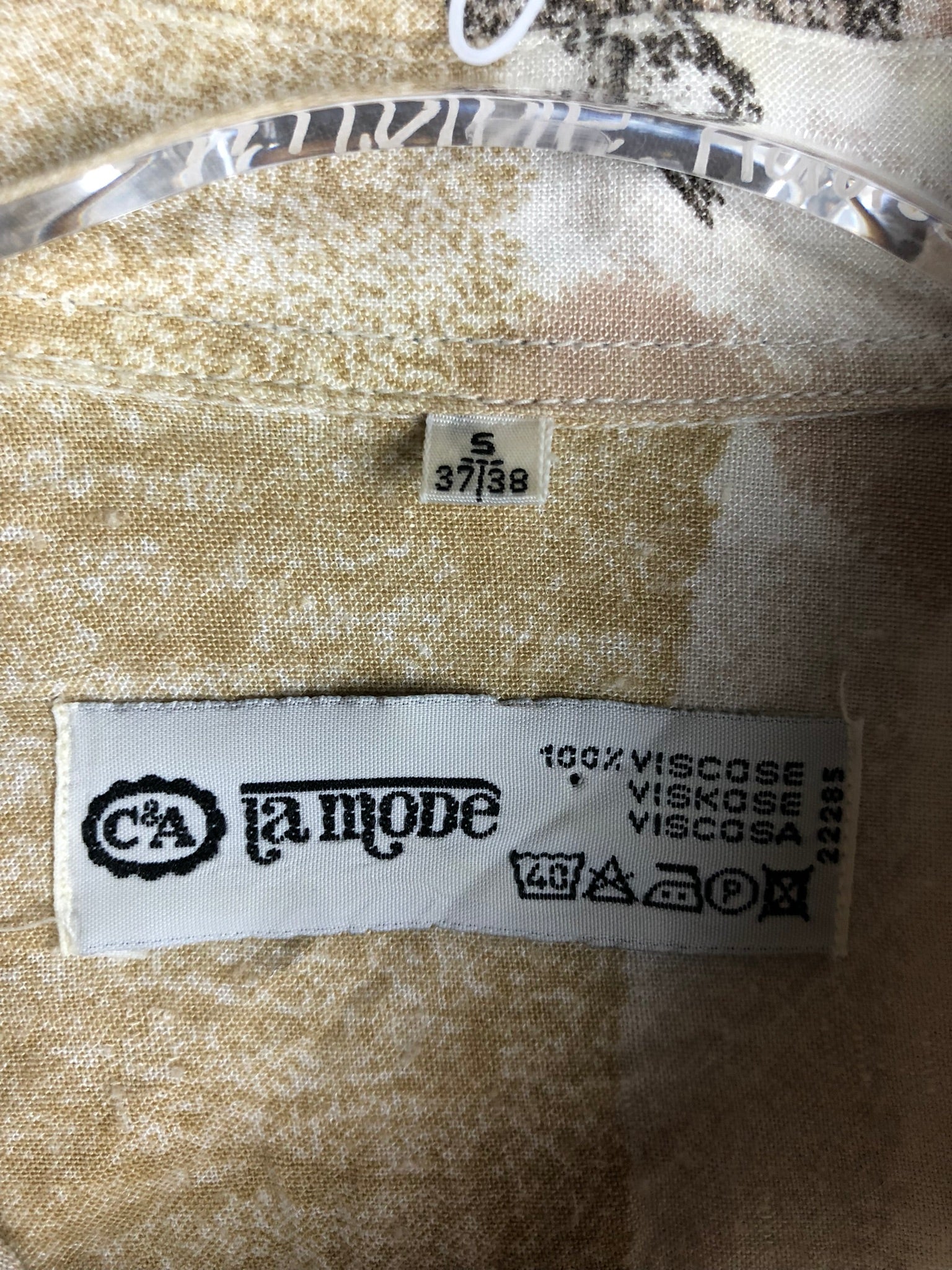 Vintage Crazy Pattern Hemd (S)