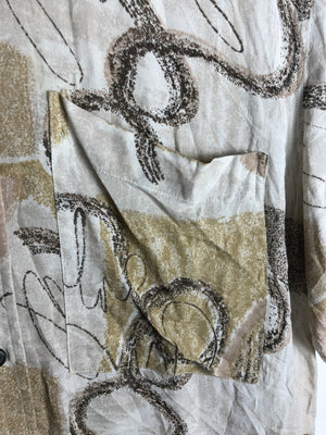 Vintage Crazy Pattern Hemd (S)