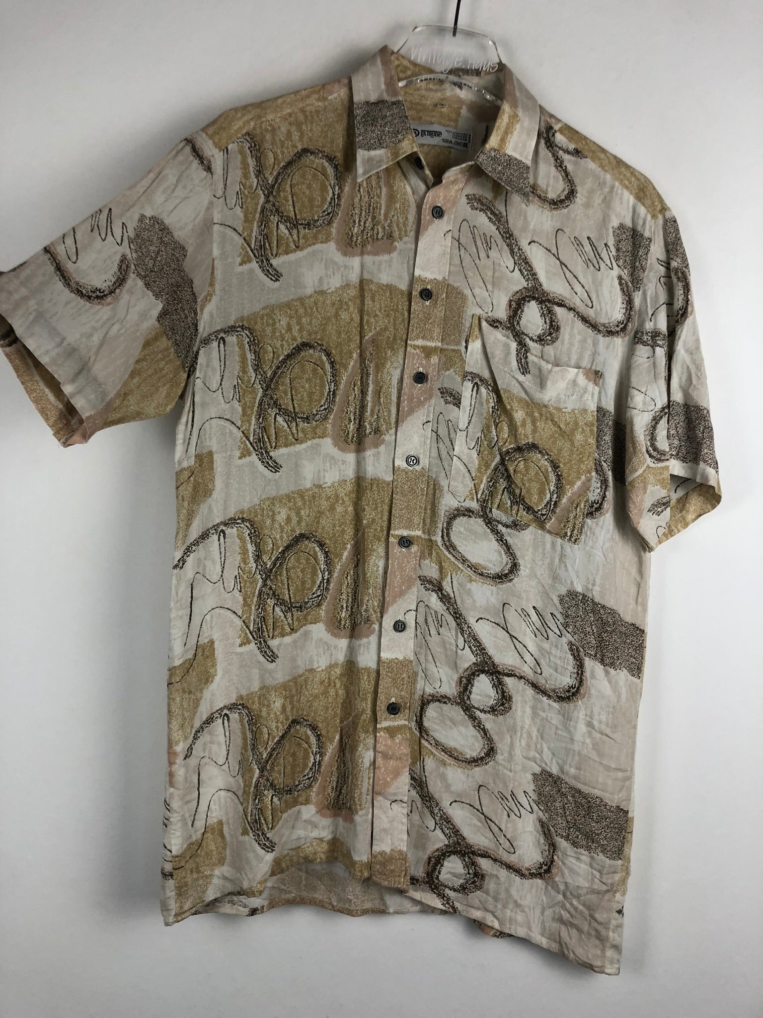 Vintage Crazy Pattern Hemd (S)