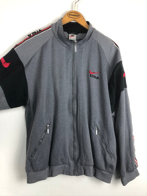 Vintage Nike USA Sweatshirtjacke (L)