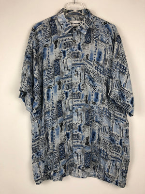 Vintage Crazy Pattern Hemd (XL)