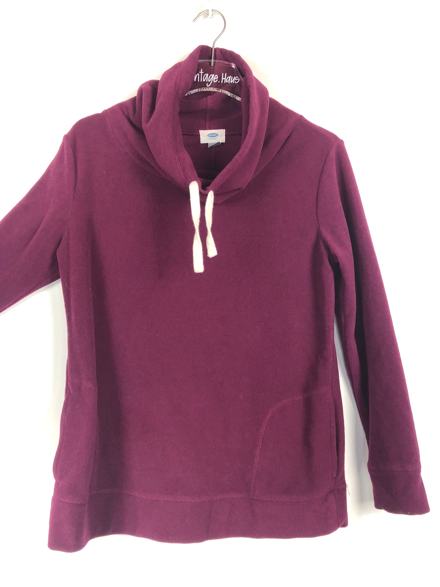 Vintage Fleece Schlauchkragen Sweater (XS)