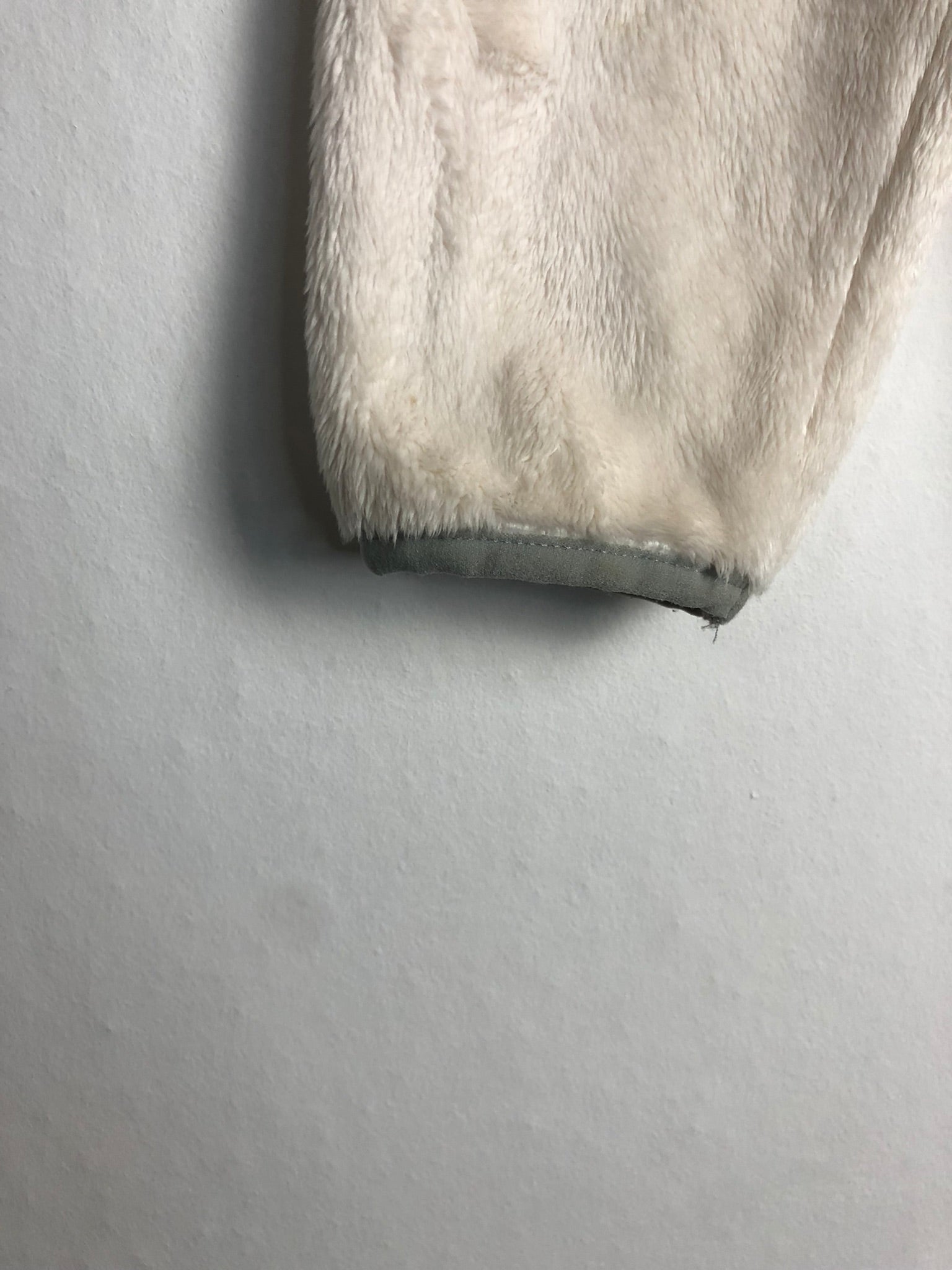 Vintage Teddy Fleece Sweatshirtjacke (S)