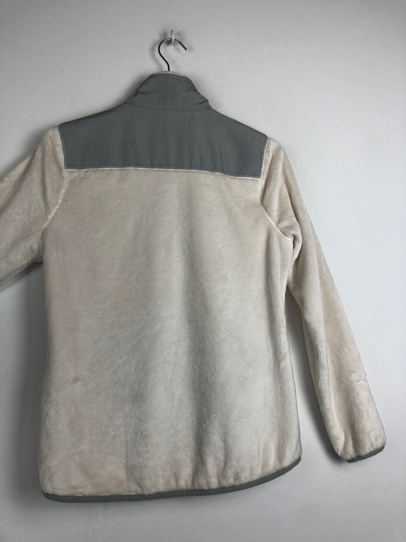 Vintage Teddy Fleece Sweatshirtjacke (S)