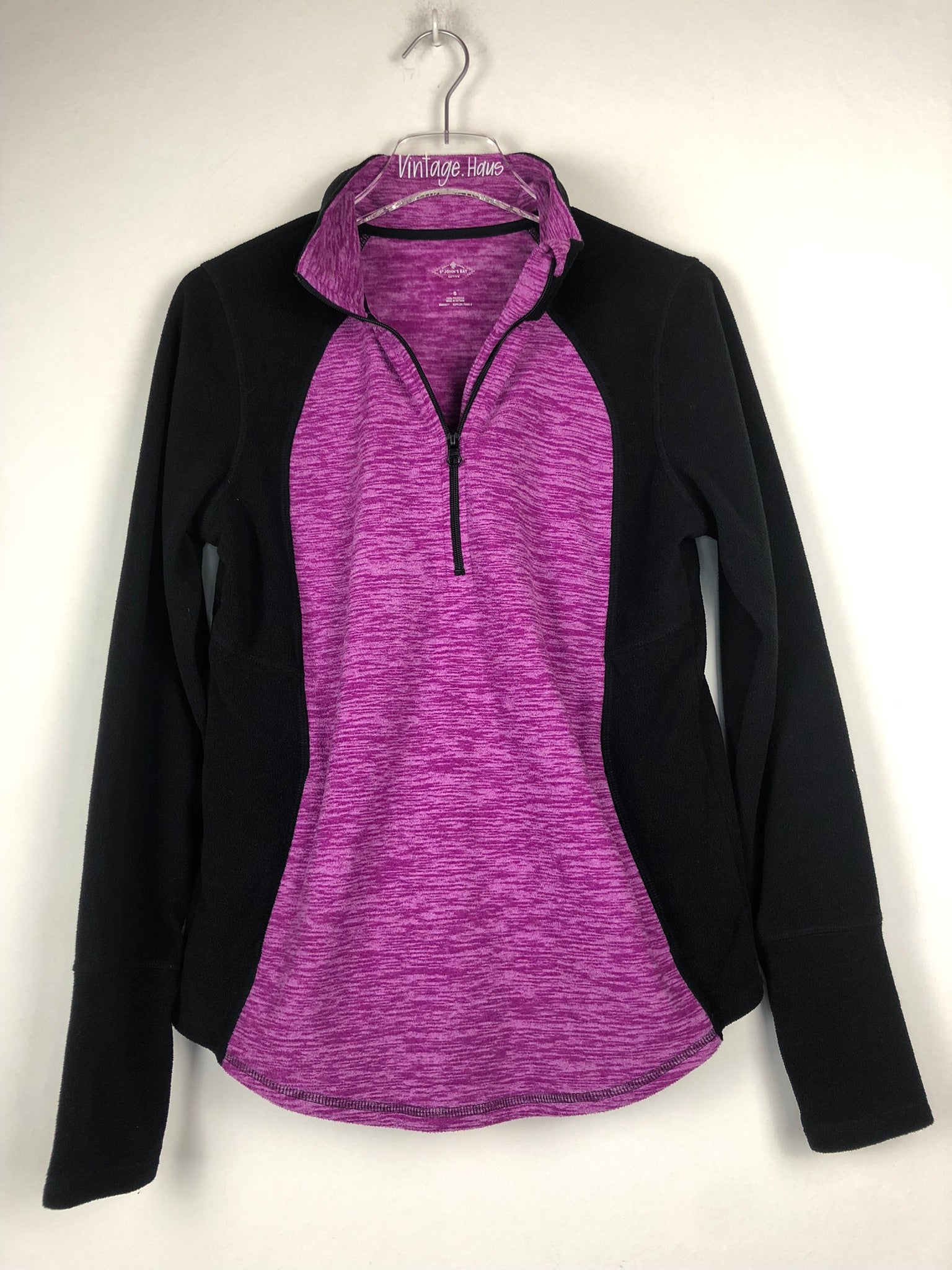 Vintage Fleece Sweatshirtjacke (S)