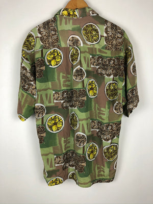 Vintage Crazy Pattern Hemd (L)