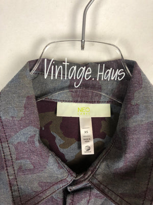 Vintage Crazy Pattern Hemd (XS)