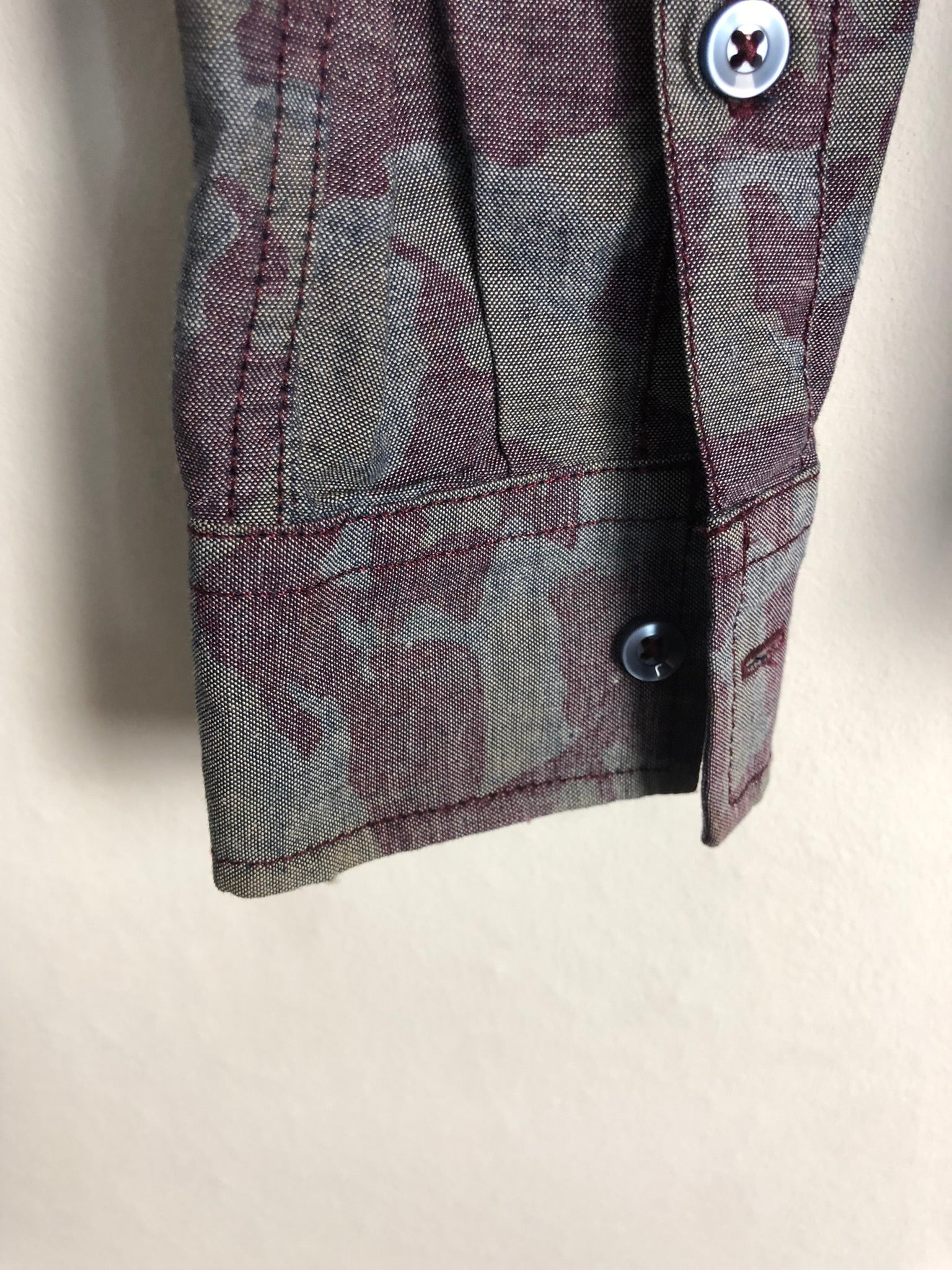 Vintage Crazy Pattern Hemd (XS)
