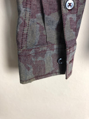 Vintage Crazy Pattern Hemd (XS)
