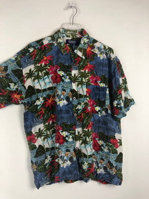Vintage Crazy Pattern Hemd (M)
