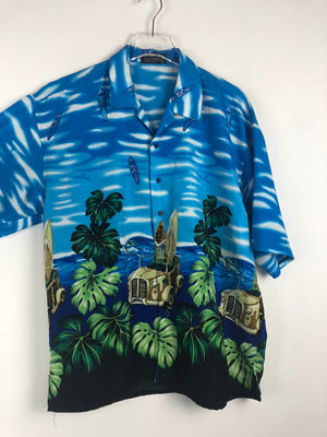 Vintage Crazy Pattern Hemd (M)