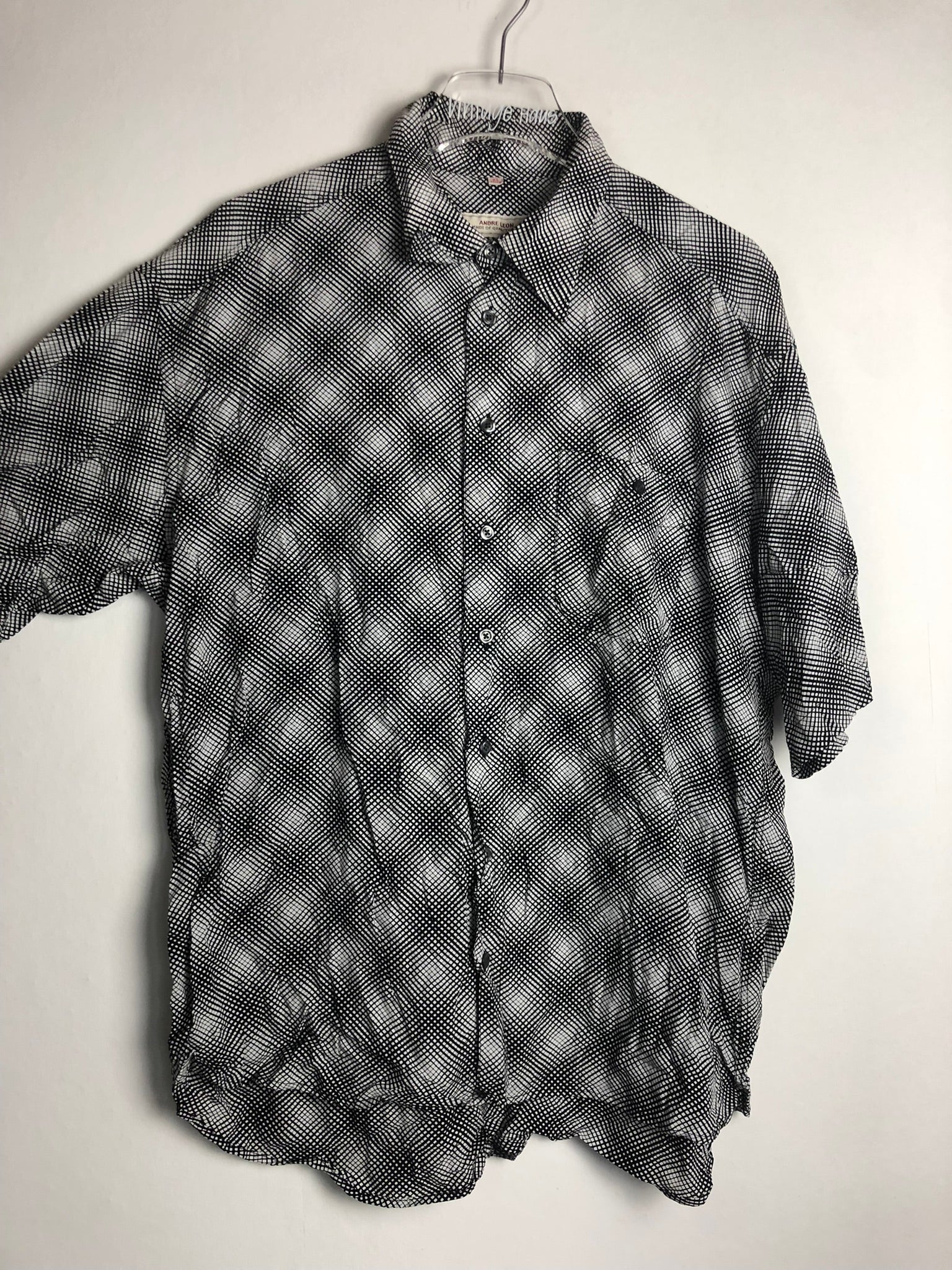 Vintage Crazy Pattern Hemd (L)