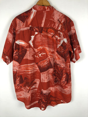 Vintage Crazy Pattern Hemd (L)