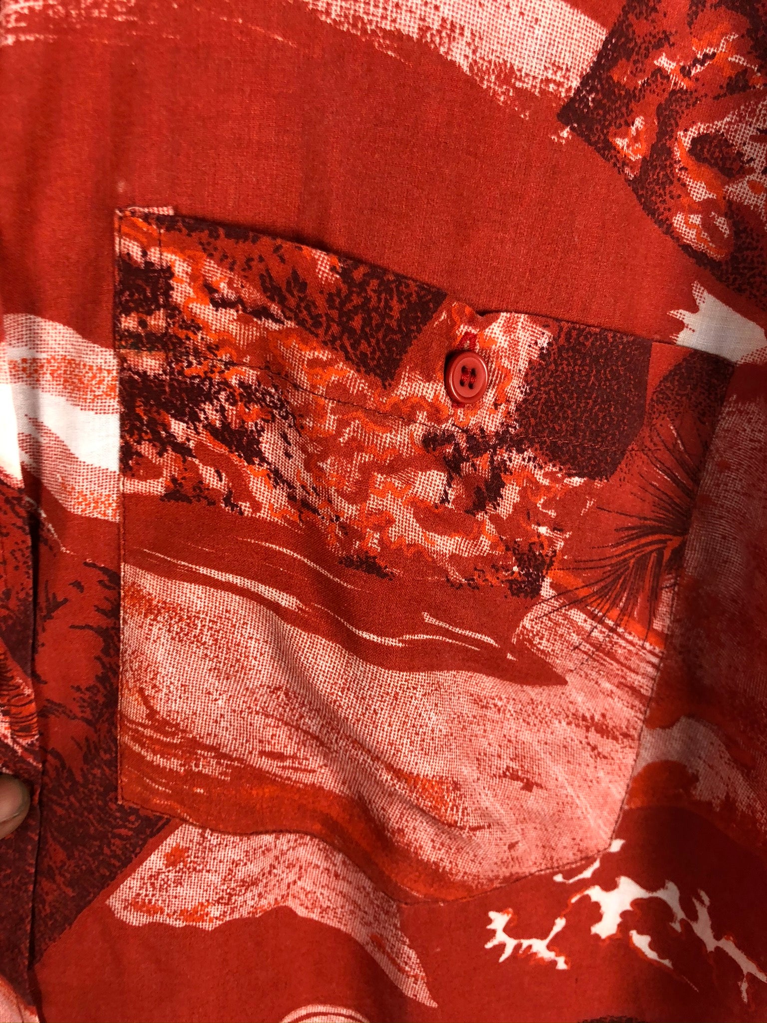 Vintage Crazy Pattern Hemd (L)