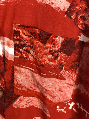 Vintage Crazy Pattern Hemd (L)