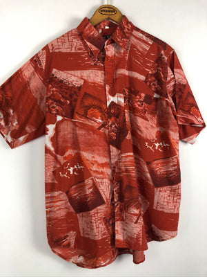Vintage Crazy Pattern Hemd (L)