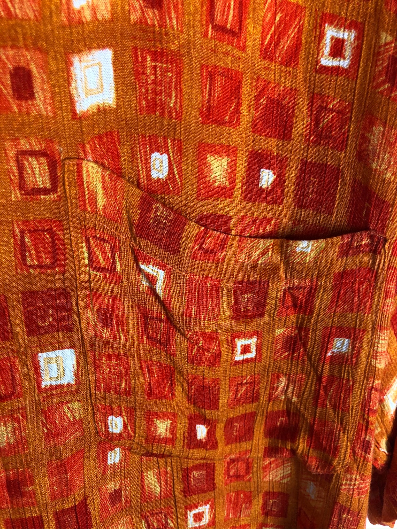 Vintage Crazy Pattern Hemd (L)