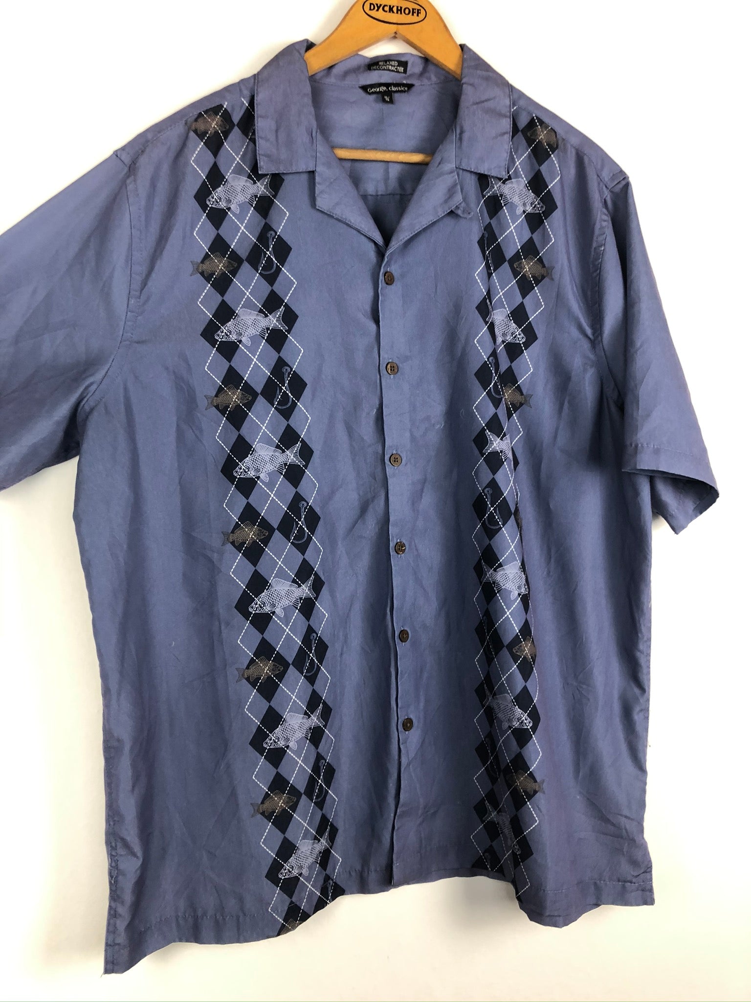 Vintage Crazy Pattern Hemd (XL)