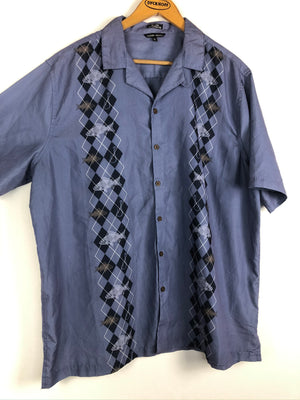 Vintage Crazy Pattern Hemd (XL)