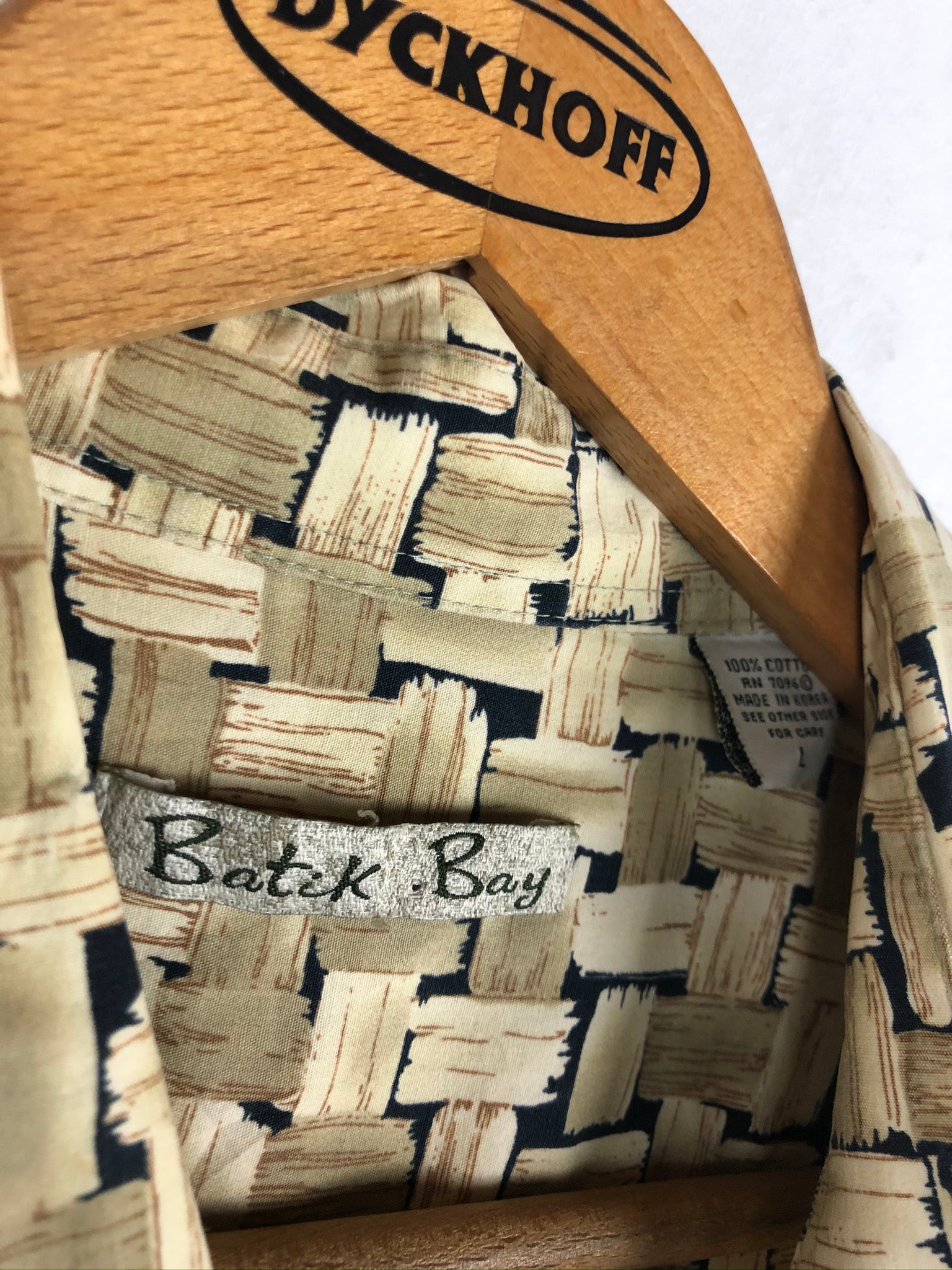 Vintage Crazy Pattern Hemd (L)