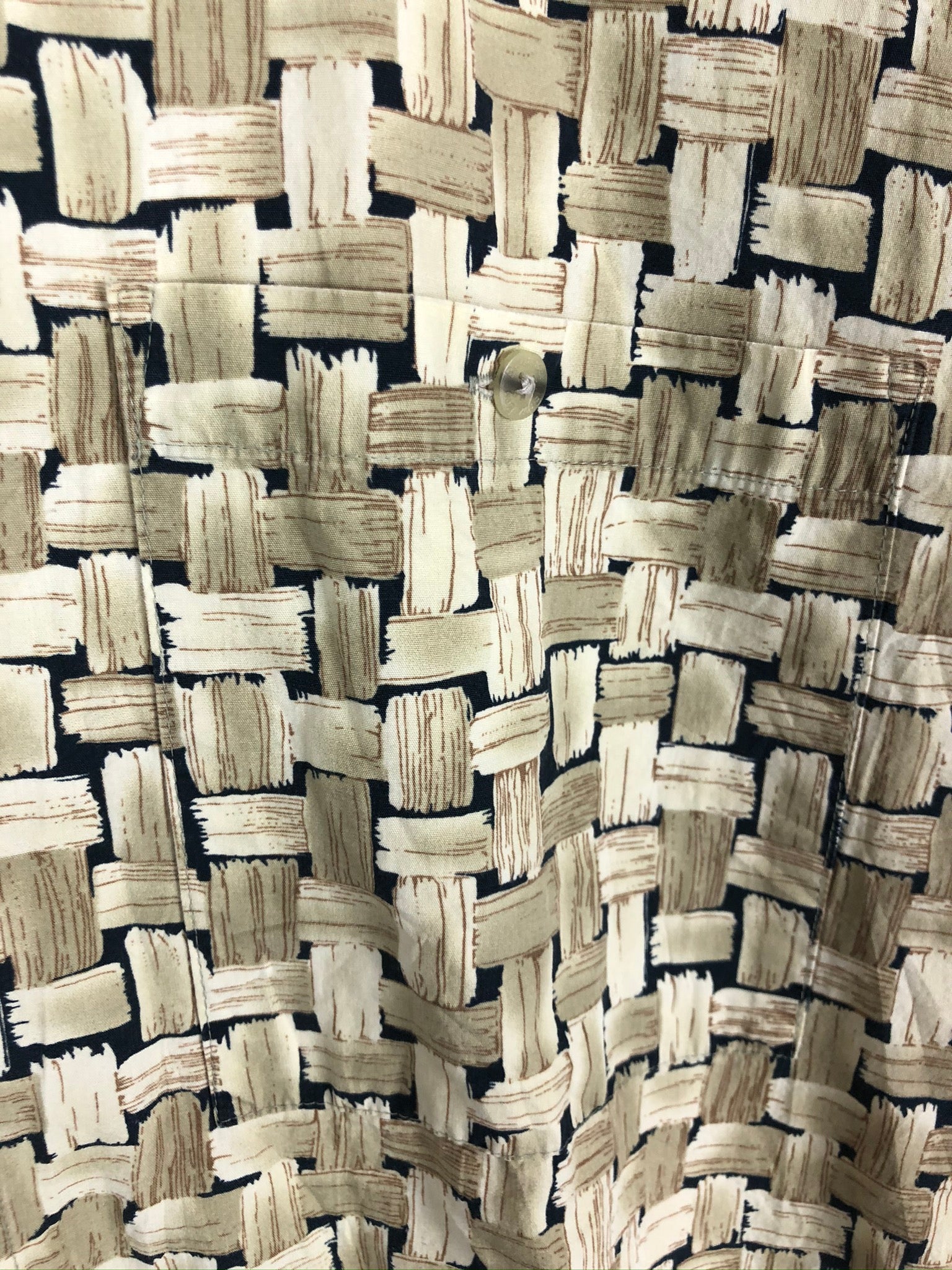 Vintage Crazy Pattern Hemd (L)