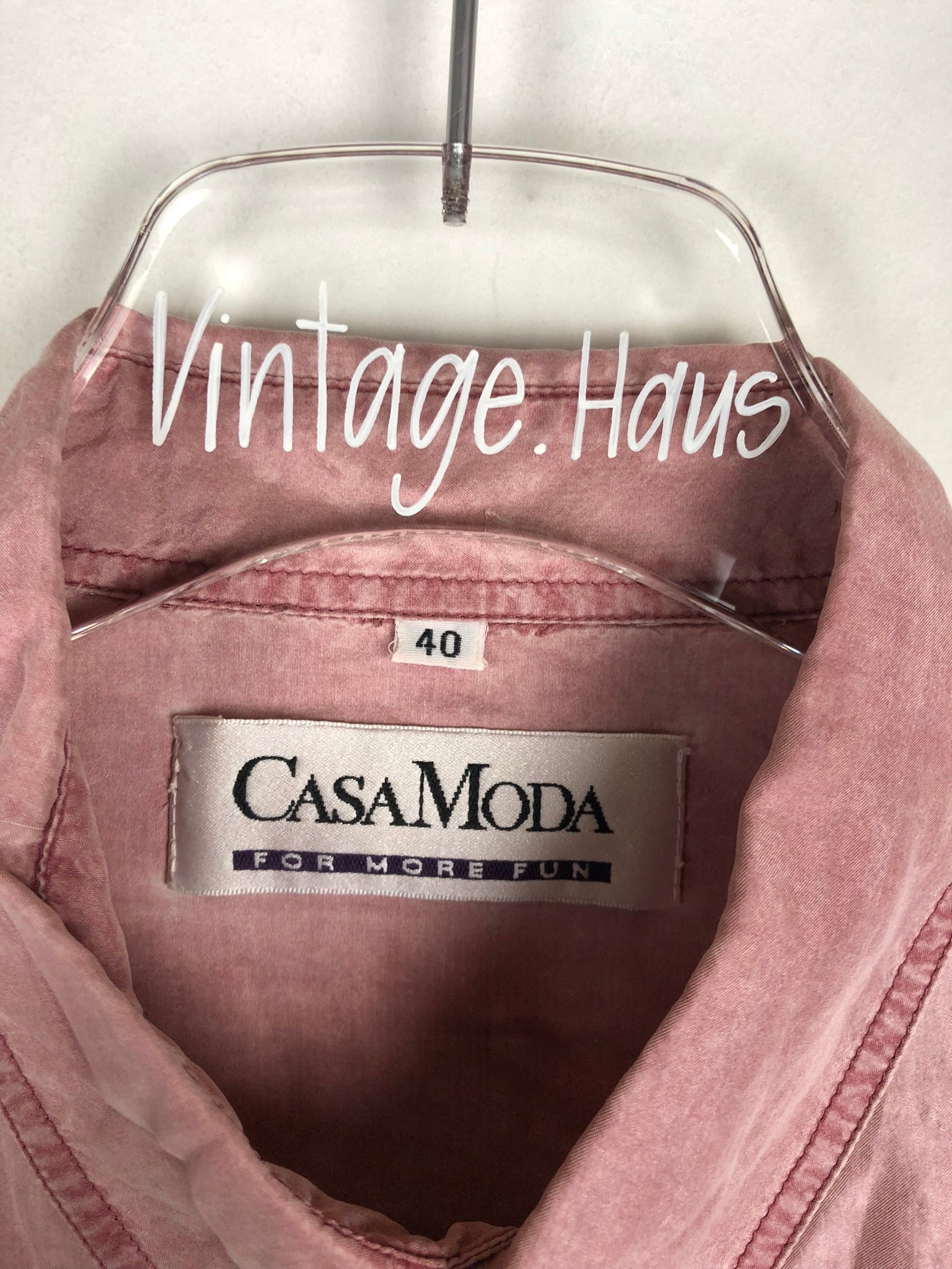 Vintage Seiden Hemd (M-L)