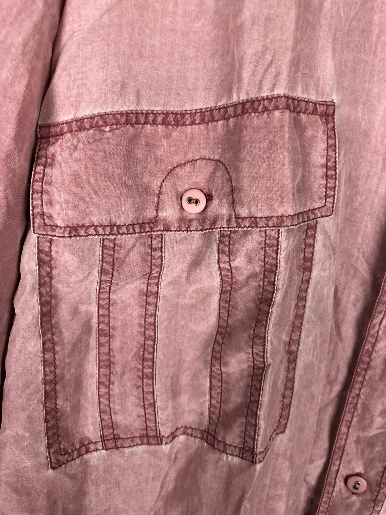 Vintage Seiden Hemd (M-L)